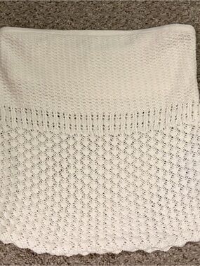 Hollister Cream Off-the-Shoulder Open-Knit Tube Top Tank